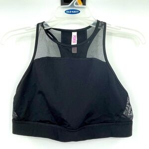 Pink Victoria’s Secret Black Sports Bra – Large